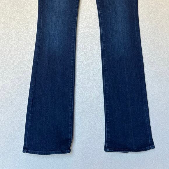 PAIGE Women's Boot Cut Jeans - Dark Blue - Picture 6 of 11